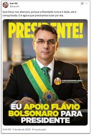 Apoio a Flávio Bolsonaro
